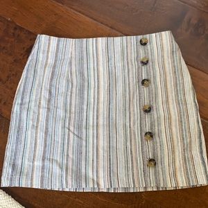 White Fawn striped skirt (Kids Size Medium)